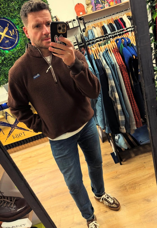 Penfield 1/4 Zip Funnel Neck Fleece